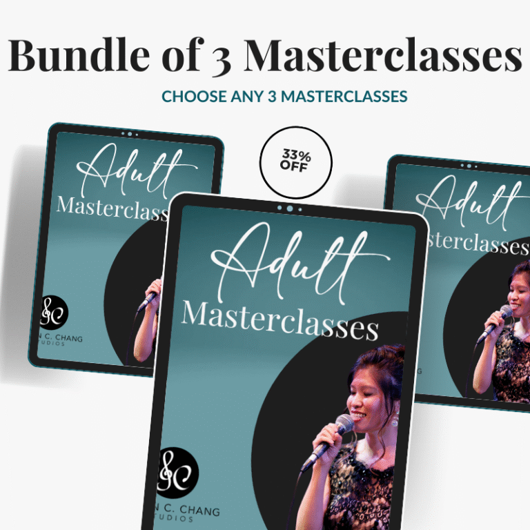 Adult Vocal Masterclasses - Bundle of 3 Videos