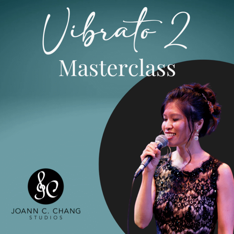 Promotional image for Vibrato 2 Masterclass with singer.