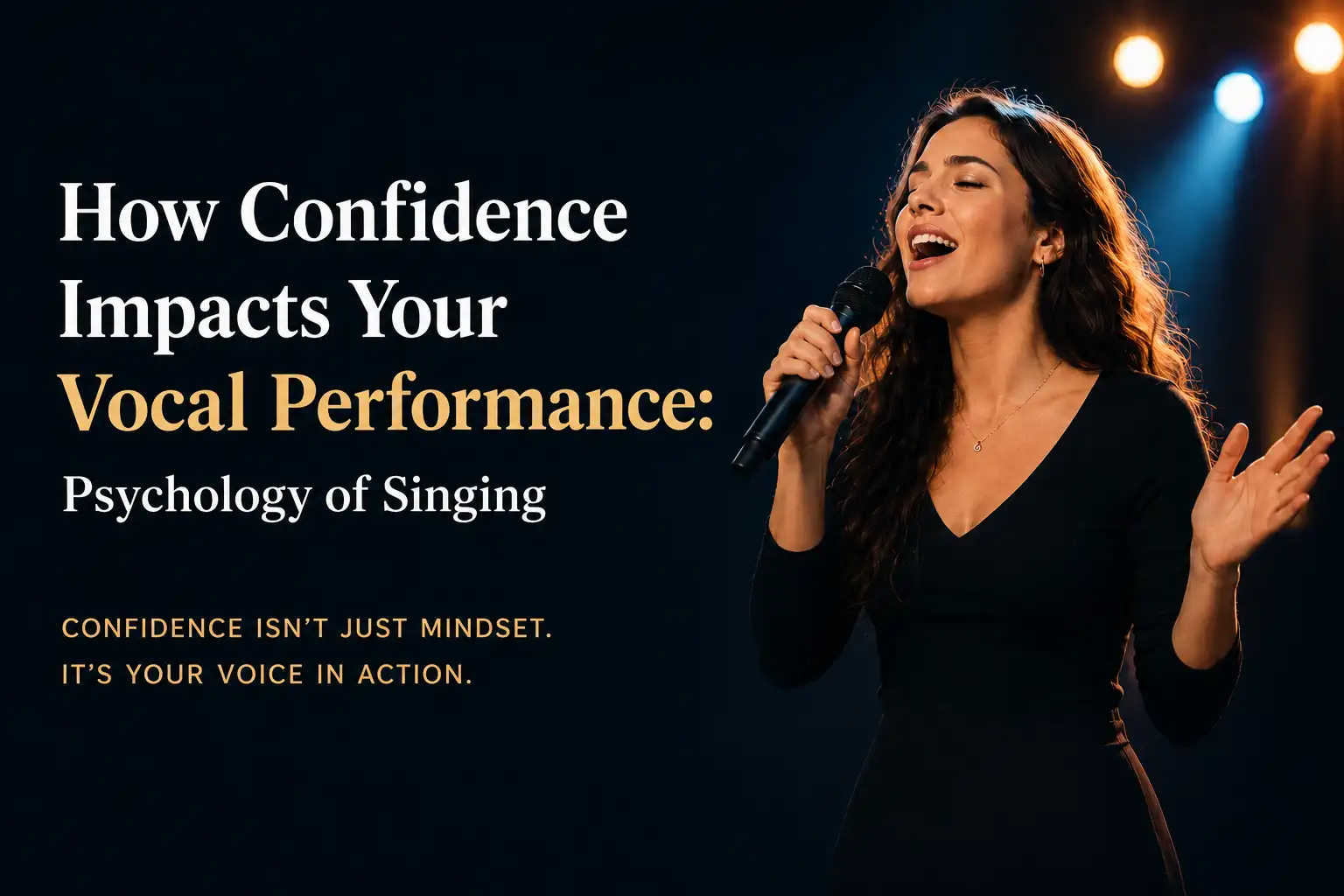 How confidence impacts vocal performance and singing