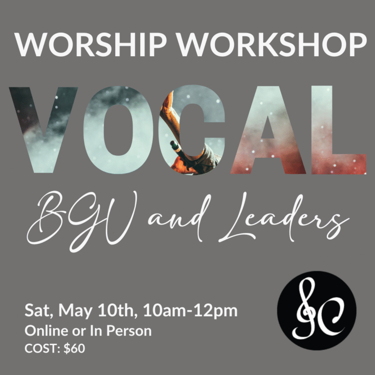 Promotional image for Worship Workshop Vocal BGV and Leaders.