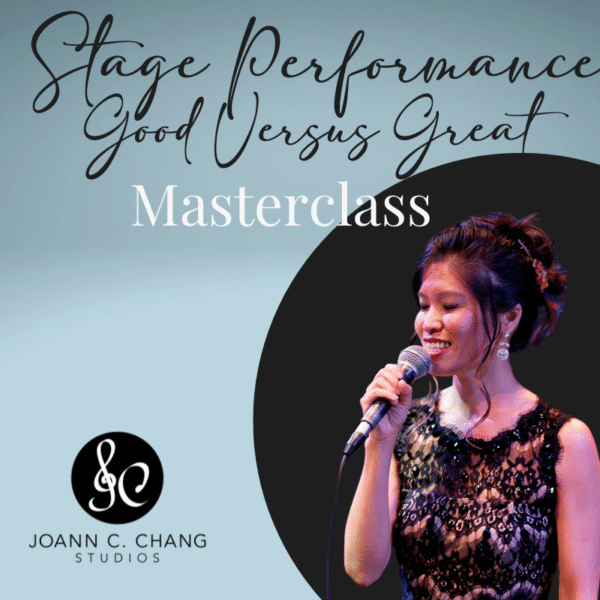 Stage Performance Good Versus Great Masterclass Youth