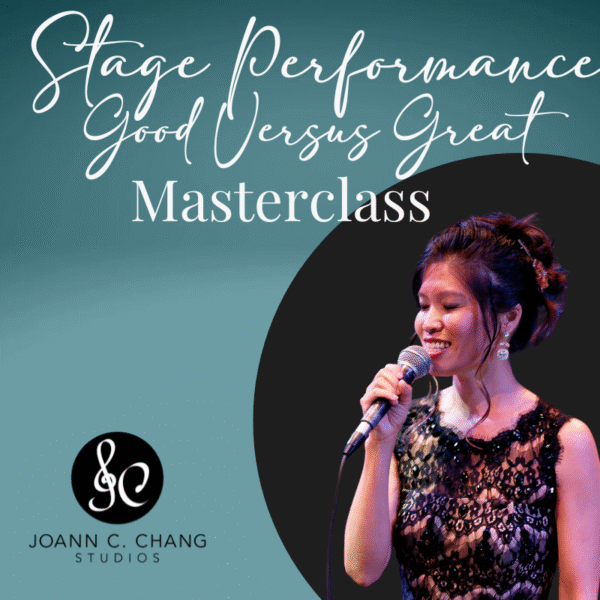 Stage Performance Good Versus Great Masterclass Adult