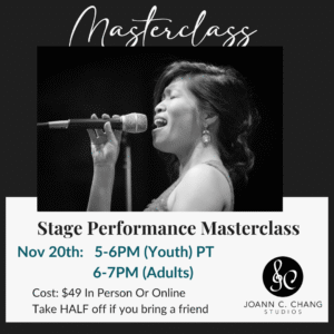 Next Level Stage Performance Masterclass