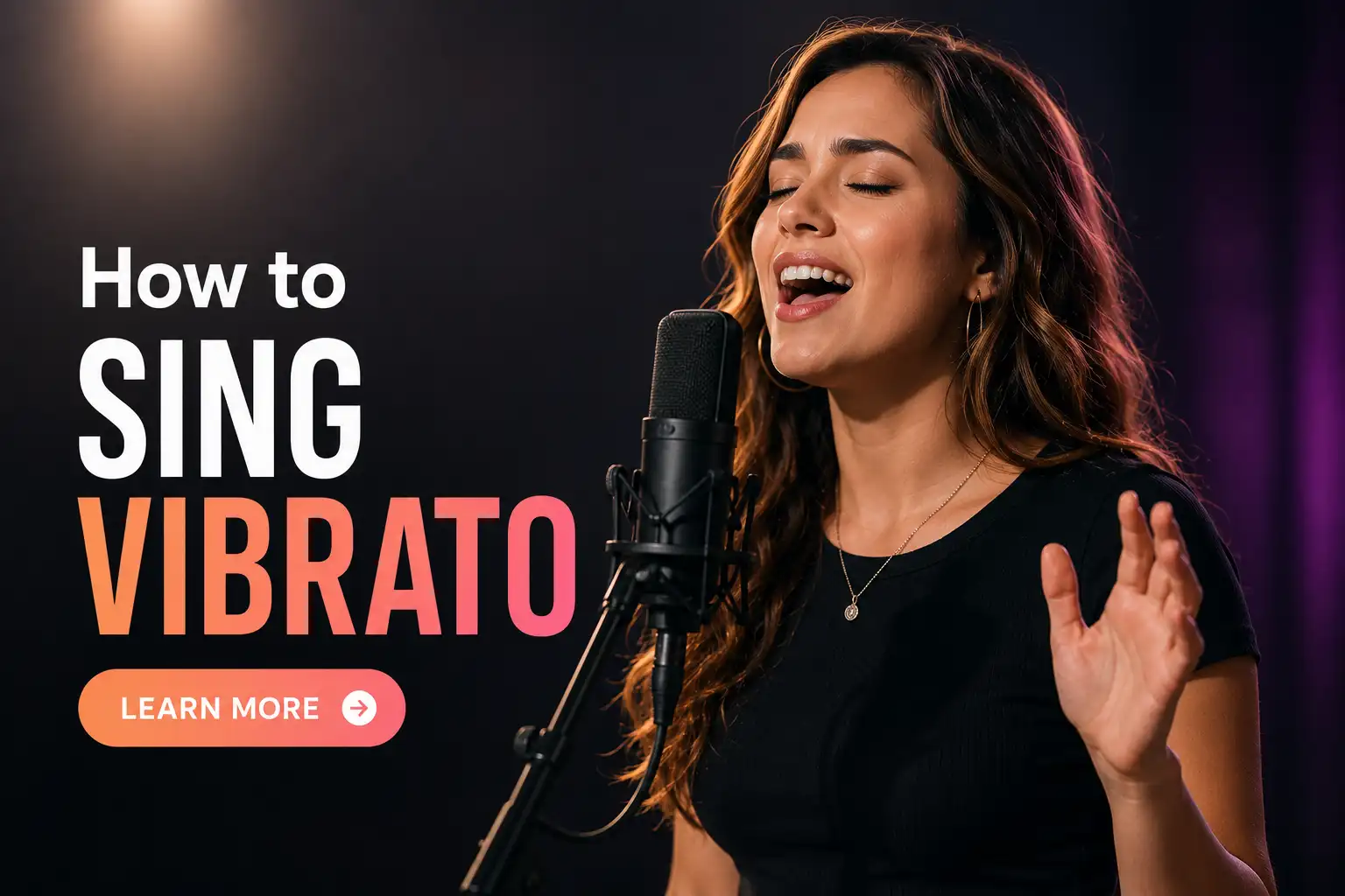 singer demonstrating vibrato